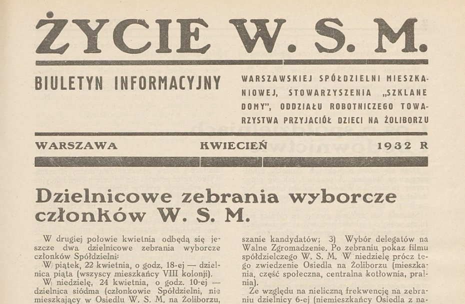 Wskakujemy do wehikułu czasu. 93 lata temu na Żoliborzu